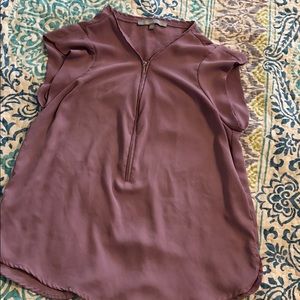 Purple chiffon top